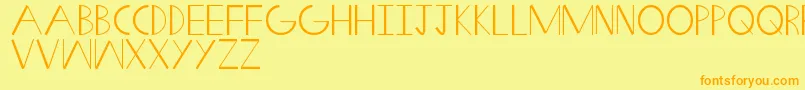 SwiftWedge Font – Orange Fonts on Yellow Background