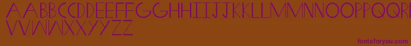 SwiftWedge Font – Purple Fonts on Brown Background