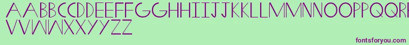 SwiftWedge Font – Purple Fonts on Green Background