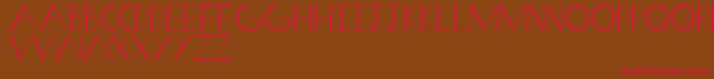 SwiftWedge Font – Red Fonts on Brown Background