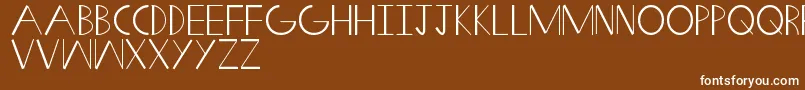 SwiftWedge Font – White Fonts on Brown Background