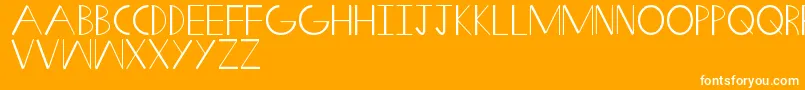 SwiftWedge Font – White Fonts on Orange Background