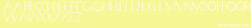 SwiftWedge Font – White Fonts on Yellow Background