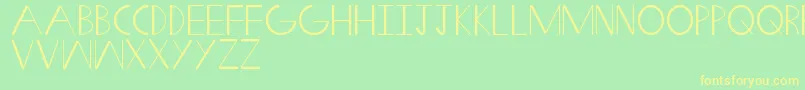 SwiftWedge Font – Yellow Fonts on Green Background