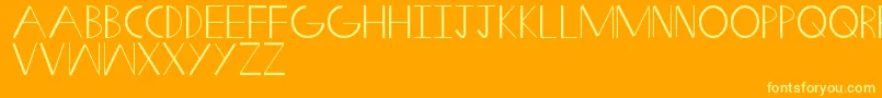SwiftWedge Font – Yellow Fonts on Orange Background