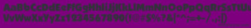 BoulderRegular-fontti – mustat fontit violetilla taustalla