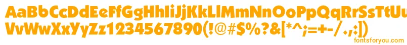 BoulderRegular-Schriftart – Orangefarbene Schriften