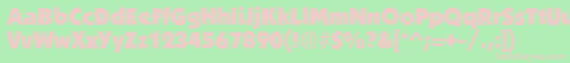 More about BoulderRegular Font BoulderRegular Font – Pink Fonts on Green Background
