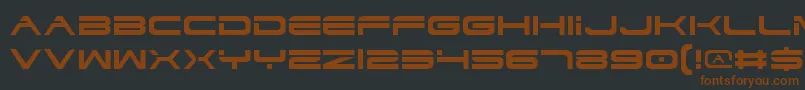 fuente Dodgv2 – Fuentes Marrones Sobre Fondo Negro