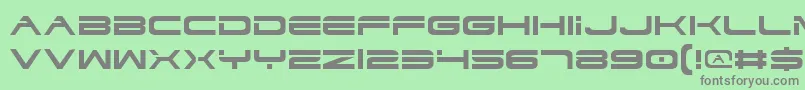 Dodgv2 Font – Gray Fonts on Green Background