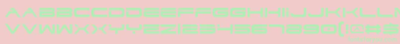 Dodgv2 Font – Green Fonts on Pink Background