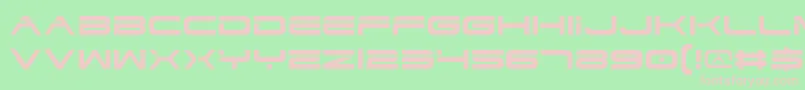 Dodgv2 Font – Pink Fonts on Green Background