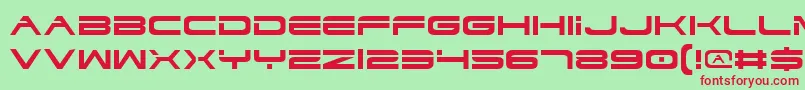 Dodgv2 Font – Red Fonts on Green Background