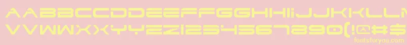 Dodgv2 Font – Yellow Fonts on Pink Background