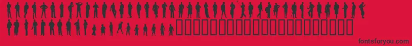 Lisätietoja Sewingpatterns3-fontista Sewingpatterns3-fontti – mustat fontit punaisella taustalla