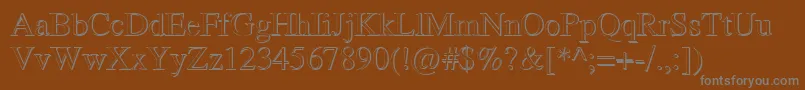 More about RomandShadowDb Font RomandShadowDb Font – Gray Fonts on Brown Background