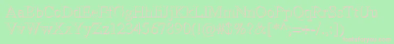 RomandShadowDb Font – Pink Fonts on Green Background