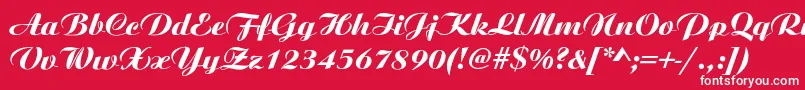 Walnuts Font – White Fonts on Red Background