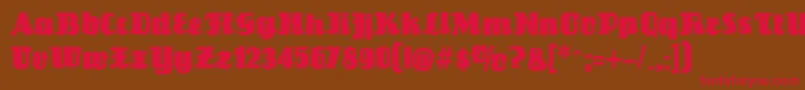 LouisianneContourBlack Font – Red Fonts on Brown Background