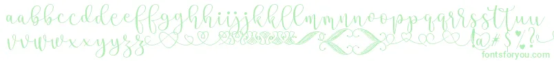 SteaFont-Schriftart – Grüne Schriften