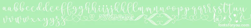 SteaFont Font – White Fonts on Green Background