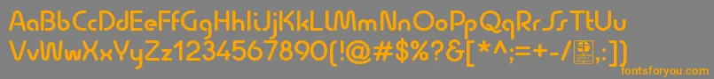 Weitere Informationen zur QuesatDemiBoldDemo-Schriftart QuesatDemiBoldDemo-Schriftart – Orangefarbene Schriften auf grauem Hintergrund