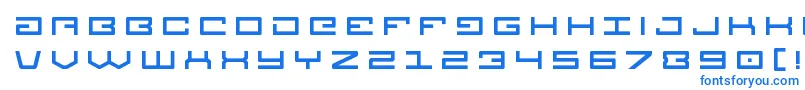 フォントLegiontitle – 白い背景に青い文字