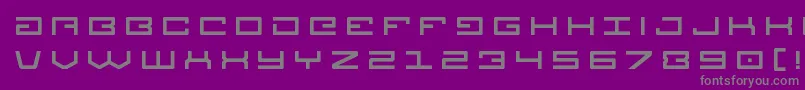 Fonte Legiontitle – fontes cinzas em um fundo violeta