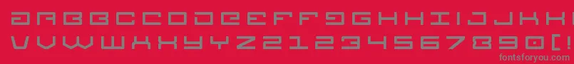 Legiontitle Font – Gray Fonts on Red Background