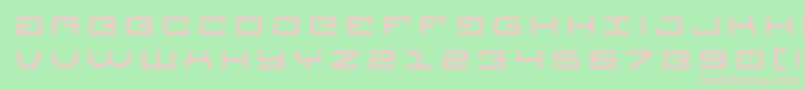 Legiontitle Font – Pink Fonts on Green Background