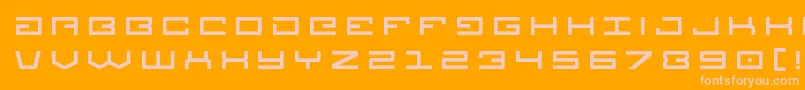 フォントLegiontitle – オレンジの背景にピンクのフォント