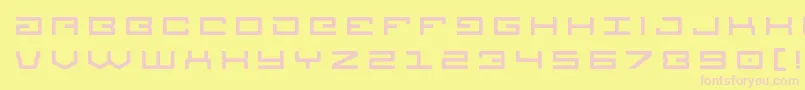 Legiontitle Font – Pink Fonts on Yellow Background