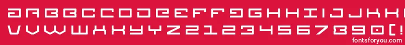 Legiontitle Font – White Fonts on Red Background