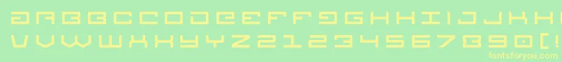 Legiontitle Font – Yellow Fonts on Green Background