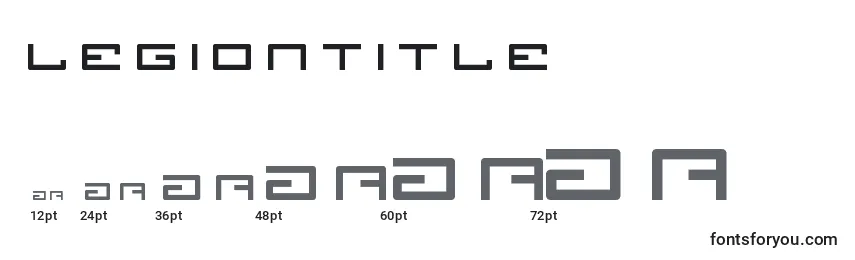 Legiontitle Font Sizes