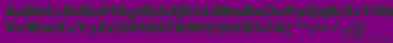 ReganUltra Font – Black Fonts on Purple Background