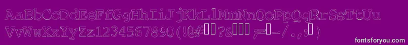 ChickfactorByIntestinogrueso Font – Green Fonts on Purple Background