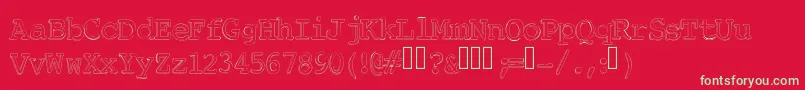 ChickfactorByIntestinogrueso Font – Green Fonts on Red Background