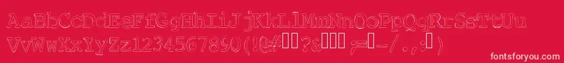 ChickfactorByIntestinogrueso Font – Pink Fonts on Red Background