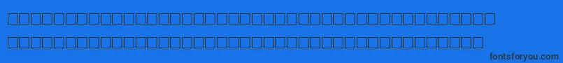 AgaArabesqueDesktop Font – Black Fonts on Blue Background