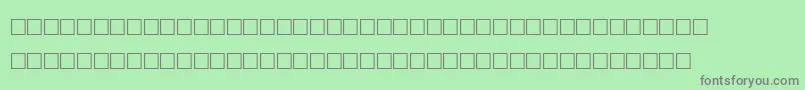 AgaArabesqueDesktop-Schriftart – Graue Schriften auf grünem Hintergrund