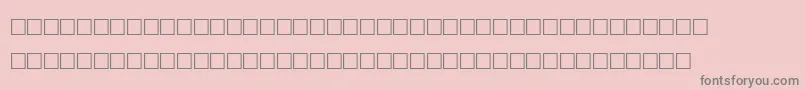 Fonte AgaArabesqueDesktop – fontes cinzas em um fundo rosa