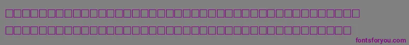 Fonte AgaArabesqueDesktop – fontes roxas em um fundo cinza