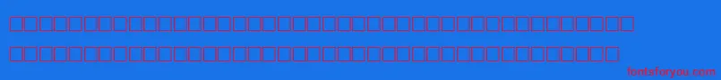 フォントAgaArabesqueDesktop – 赤い文字の青い背景