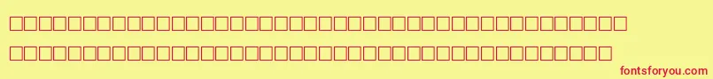AgaArabesqueDesktop Font – Red Fonts on Yellow Background
