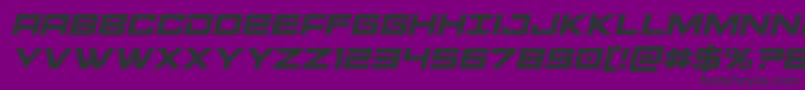 Шрифт Montrocital – чёрные шрифты на фиолетовом фоне