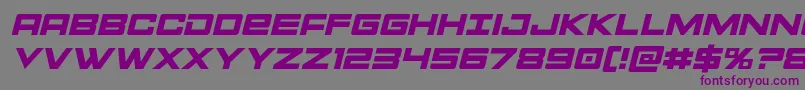 Шрифт Montrocital – фиолетовые шрифты на сером фоне
