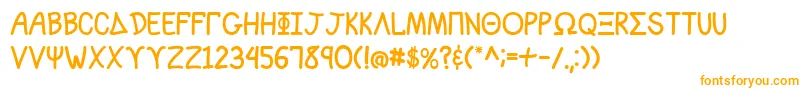 Lisätietoja SororityLane-fontista SororityLane-fontti – oranssit fontit valkoisella taustalla