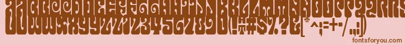 Terpsichora Font – Brown Fonts on Pink Background