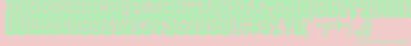 Terpsichora Font – Green Fonts on Pink Background